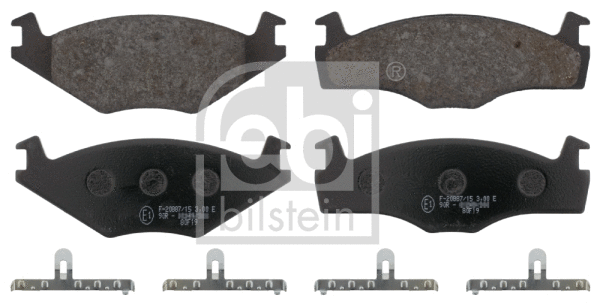 Diskinių stabdžių trinkelių rinkinys FEBI BILSTEIN 16076