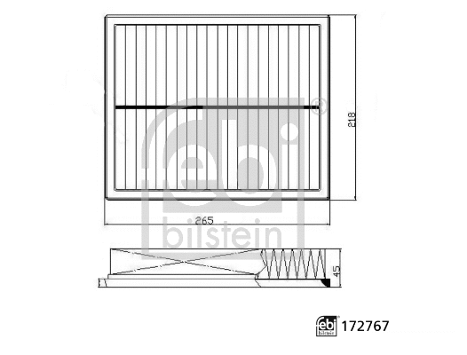 Oro filtras FEBI BILSTEIN 172767