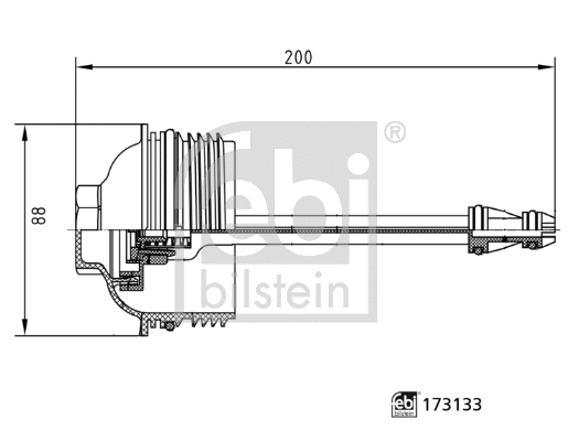 Alyvos filtro korpuso dangtis FEBI BILSTEIN 173133