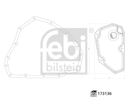 Automatinės transmisijos hidraulinių filtrų komplektas FEBI BILSTEIN 173136