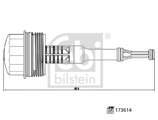 Alyvos filtro korpuso dangtis FEBI BILSTEIN 173614