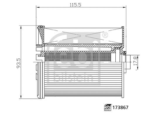 Kuro filtras FEBI BILSTEIN 173867