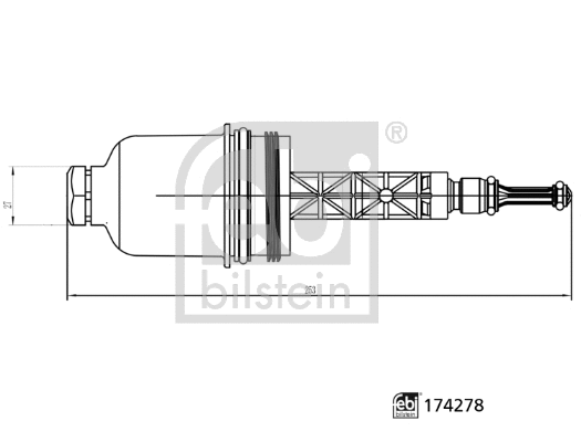Alyvos filtro korpuso dangtis FEBI BILSTEIN 174278