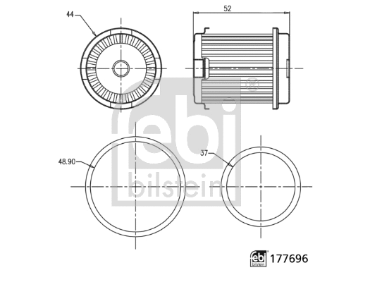 Automatinės transmisijos hidraulinis filtras FEBI BILSTEIN 177696