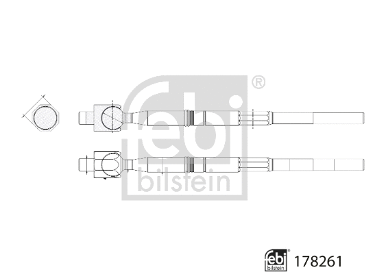 Vidinė vairo traukė FEBI BILSTEIN 178261