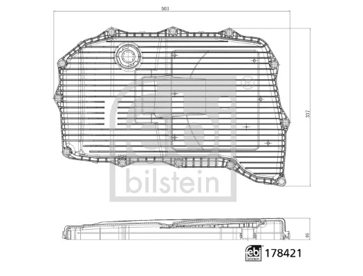 Automatinės transmisijos hidraulinis filtras FEBI BILSTEIN 178421