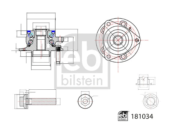 Rato guolio komplektas FEBI BILSTEIN 181034