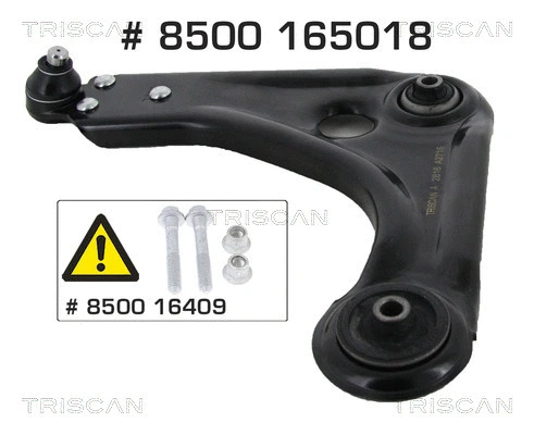 Vikšro valdymo svirtis TRISCAN 8500 165018
