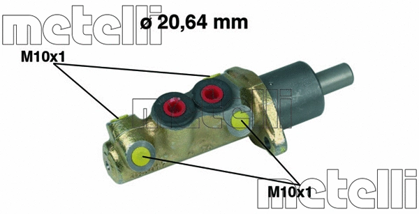 Stabdžių pagrindinis cilindras METELLI 05-0039