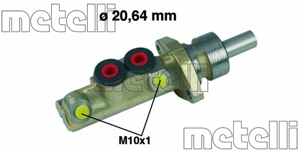 Stabdžių pagrindinis cilindras METELLI 05-0156