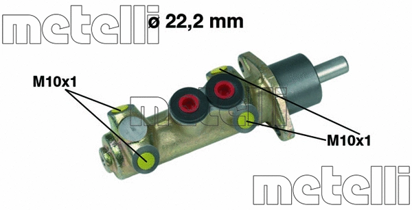Stabdžių pagrindinis cilindras METELLI 05-0208