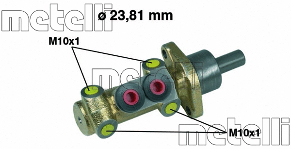 Stabdžių pagrindinis cilindras METELLI 05-0398