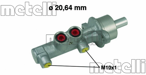 Stabdžių pagrindinis cilindras METELLI 05-0538