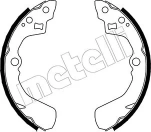 Stabdžių trinkelių komplektas METELLI 53-0037