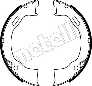 Rankinio stabdžio trinkelių komplektas METELLI 53-0146