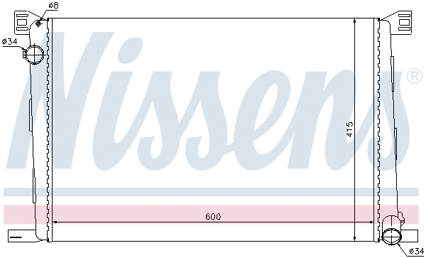 Variklio aušinimo radiatorius NISSENS 69706