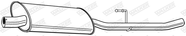 Vidurinis duslintuvas WALKER 22593