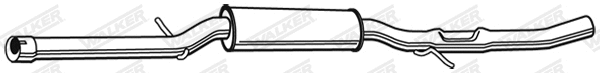 Vidurinis duslintuvas WALKER 23039