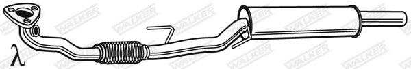 Vidurinis duslintuvas WALKER 23685