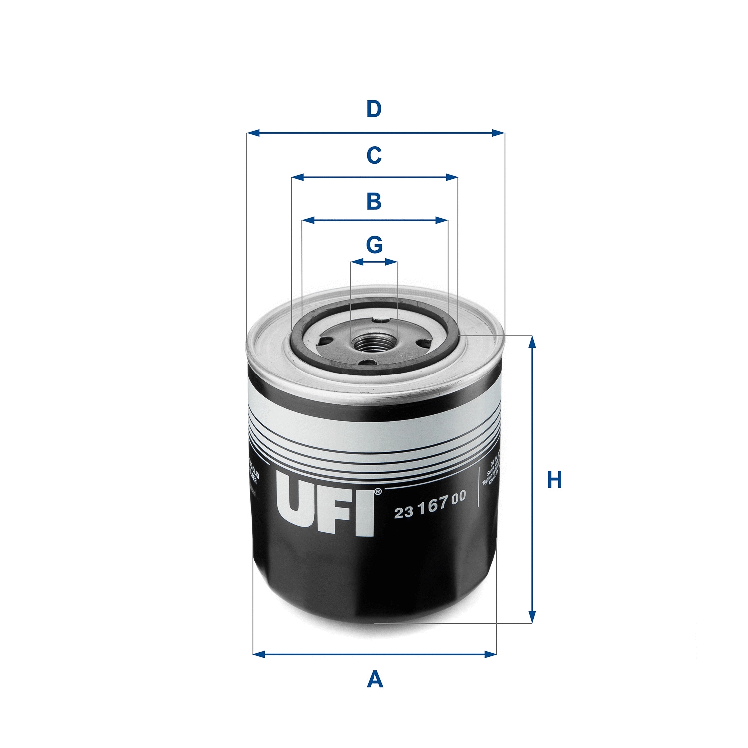 Alyvos filtras UFI 23.167.00