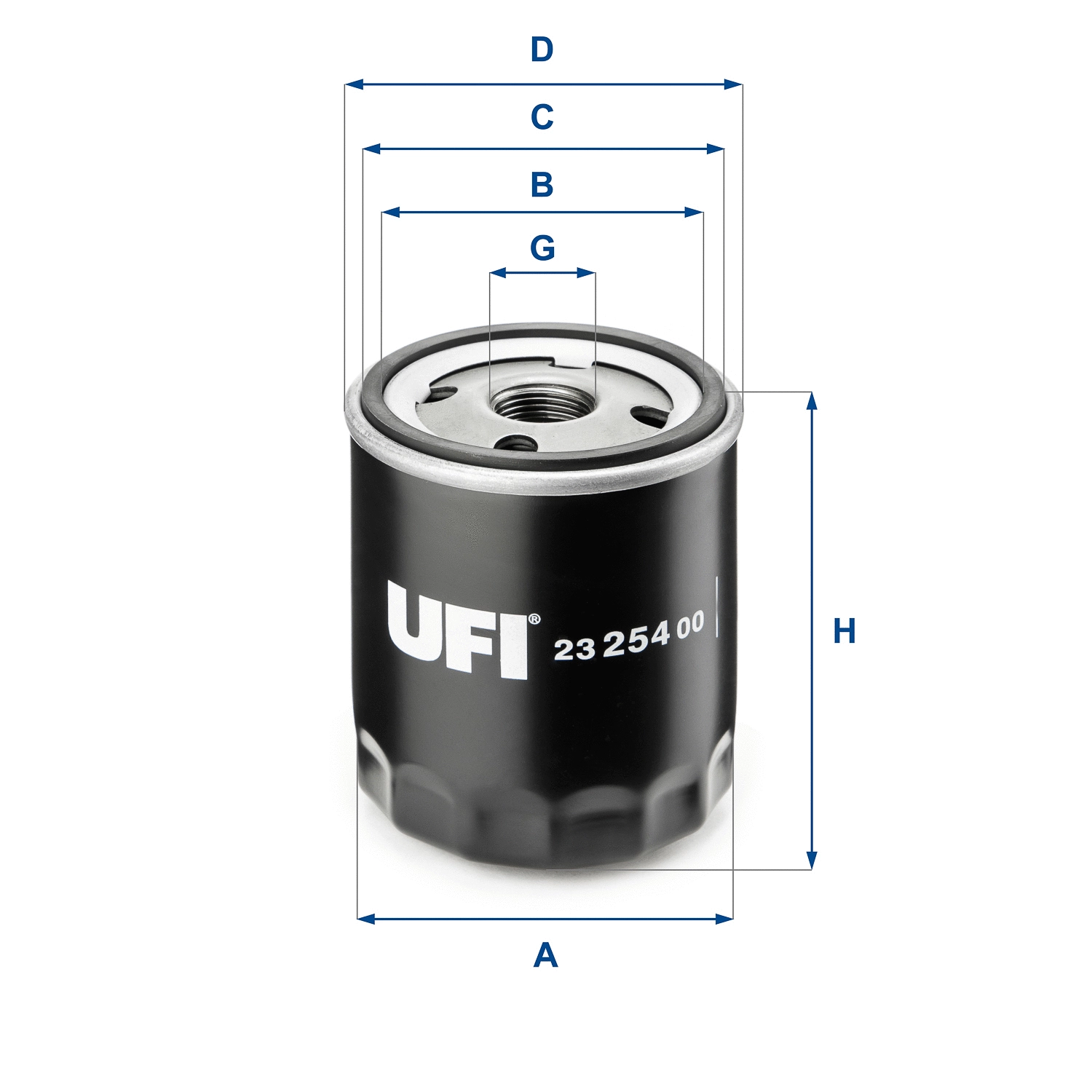 Alyvos filtras UFI 23.254.00