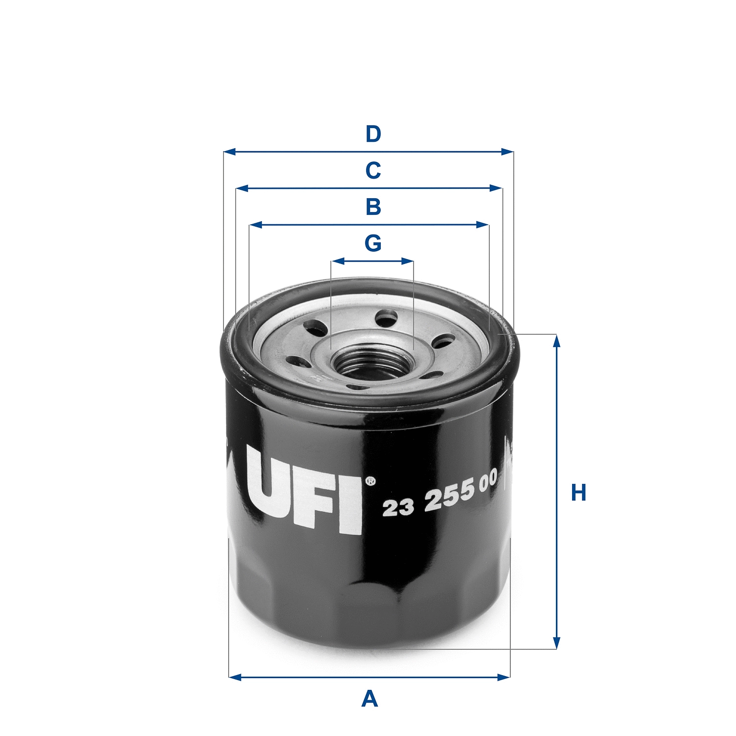 Alyvos filtras UFI 23.255.00