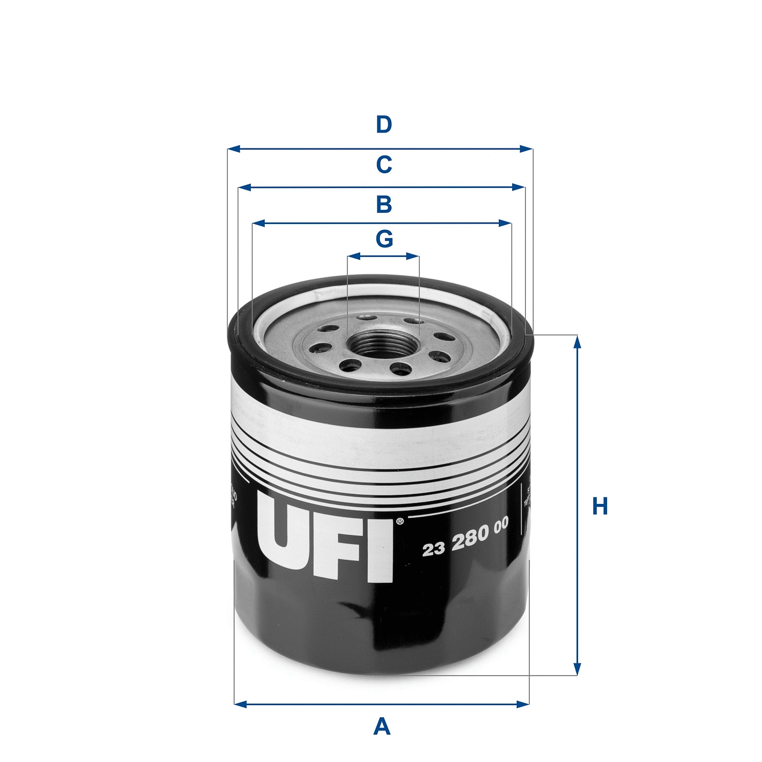 Alyvos filtras UFI 23.280.00