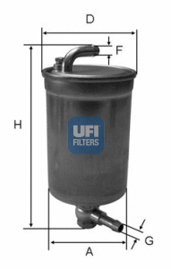 Kuro filtras UFI 24.072.00