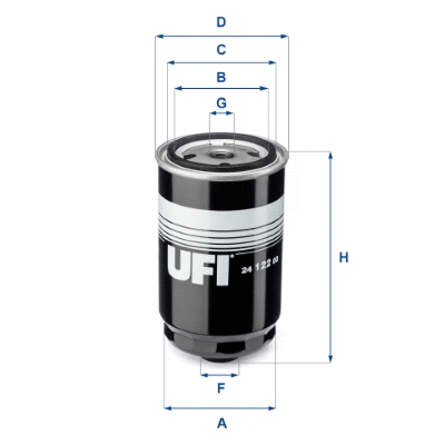 Kuro filtras UFI 24.122.00