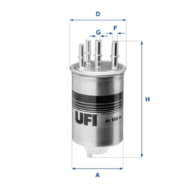 Kuro filtras UFI 24.188.00