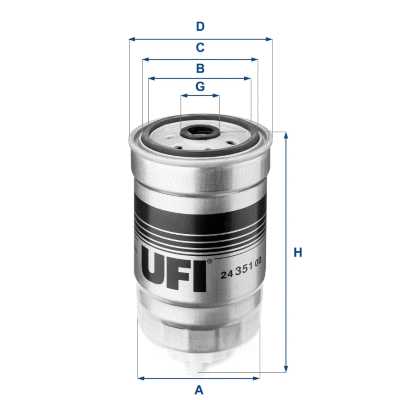 Kuro filtras UFI 24.351.00