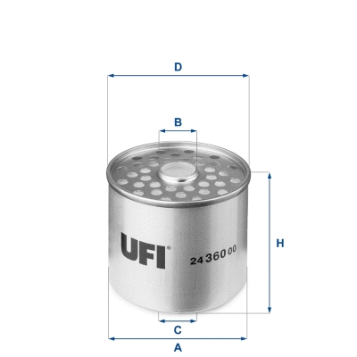 Kuro filtras UFI 24.360.00