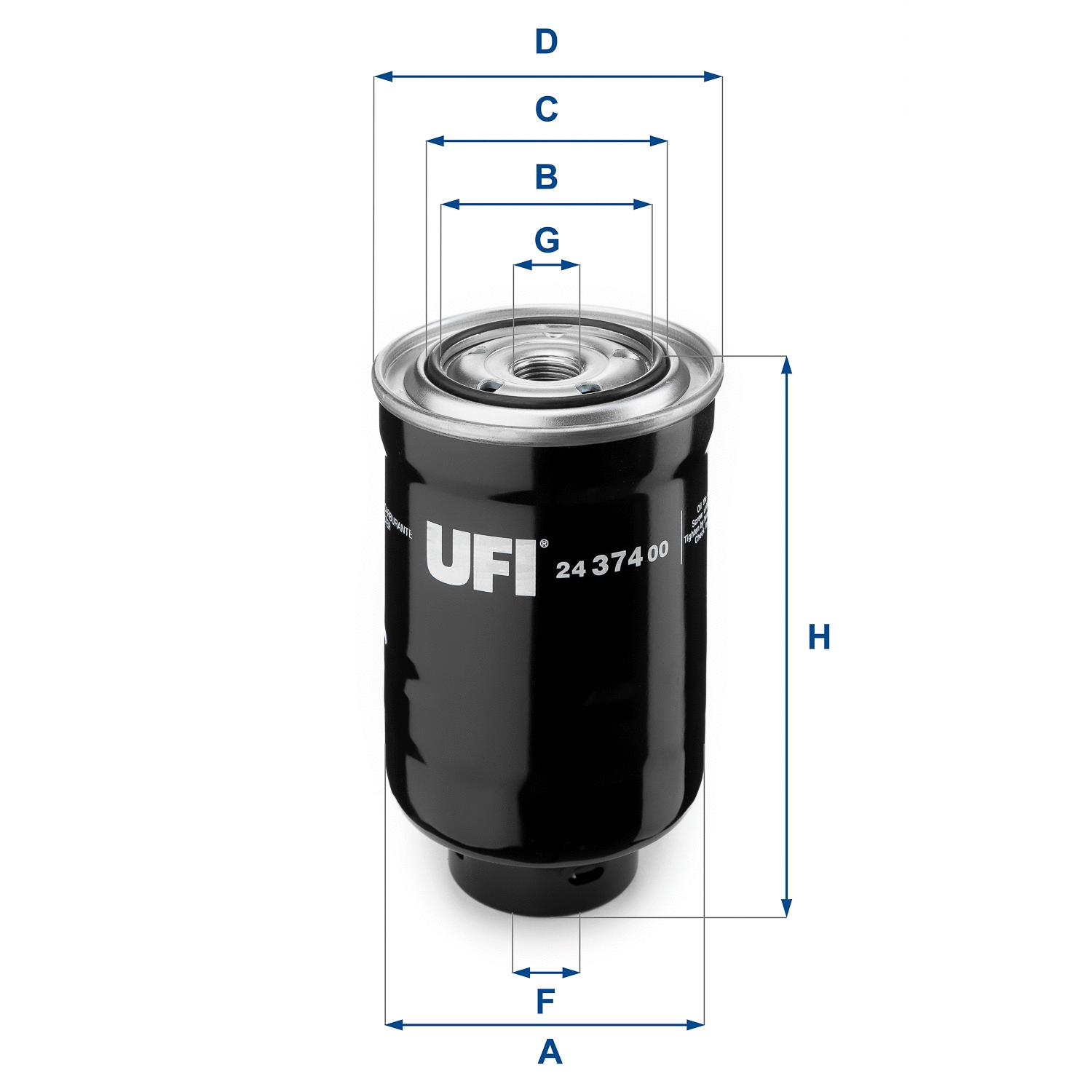 Kuro filtras UFI 24.374.00