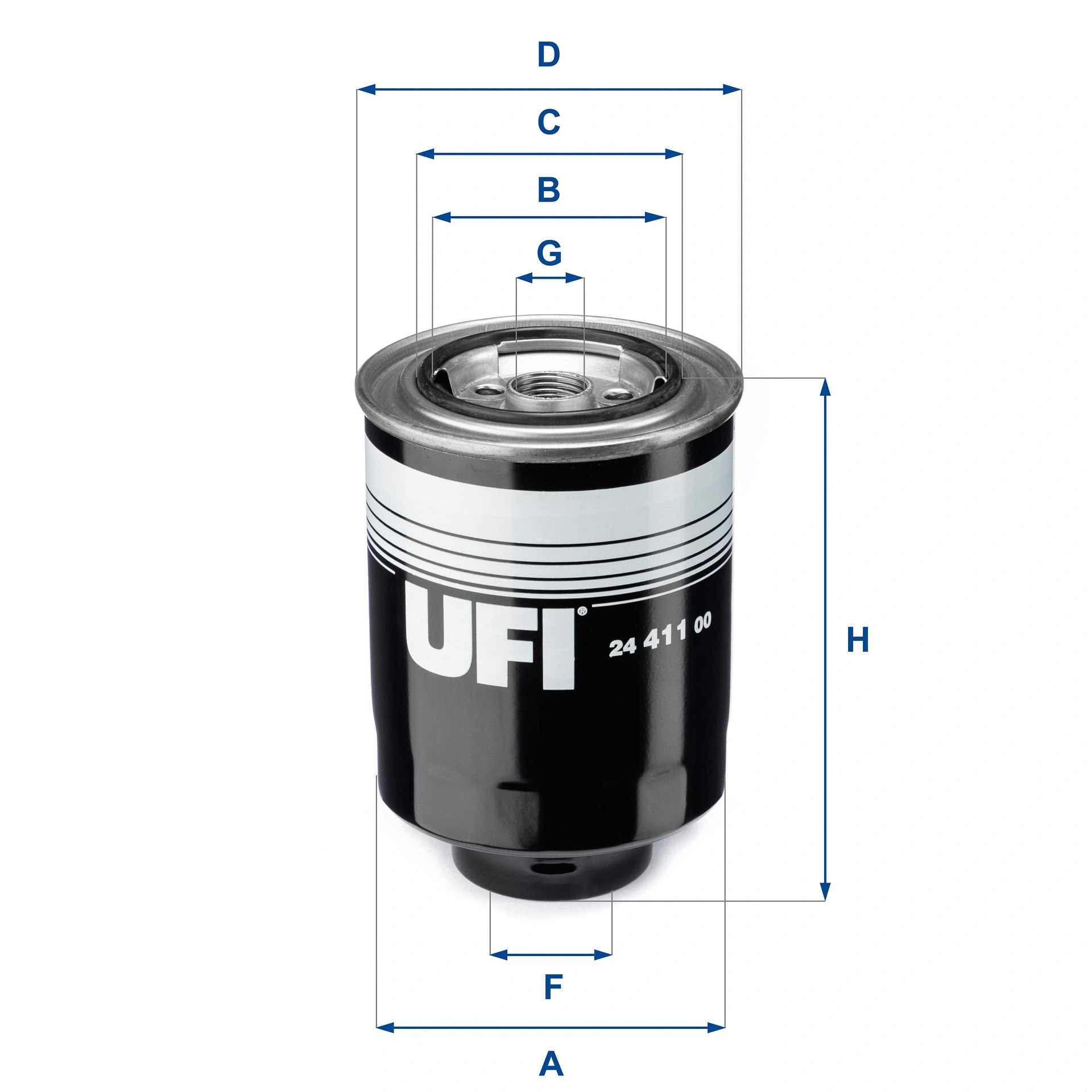 Kuro filtras UFI 24.411.00