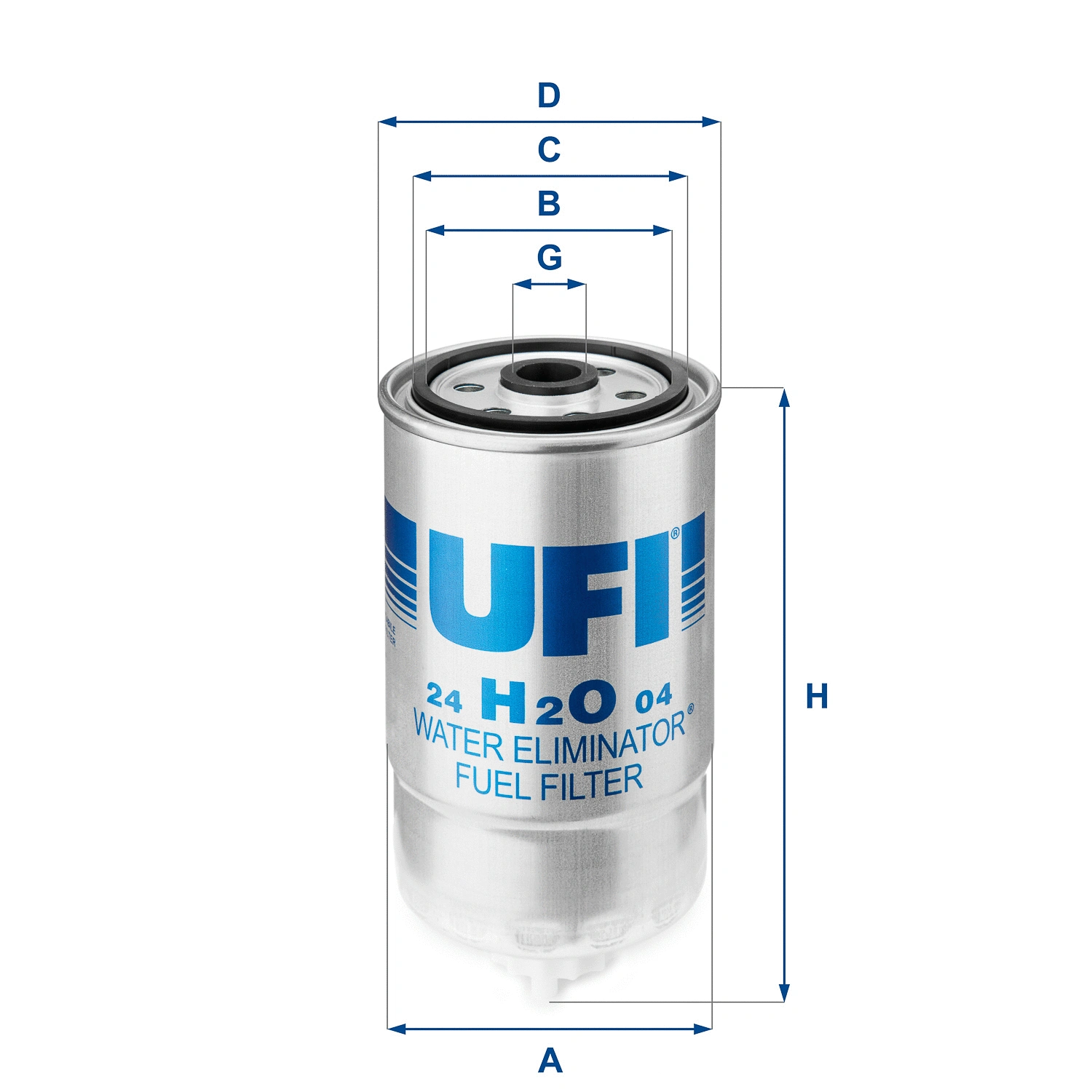 Kuro filtras UFI 24.H2O.04