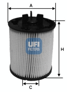 Kuro filtras UFI 26.023.00