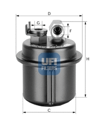Kuro filtras UFI 31.535.00