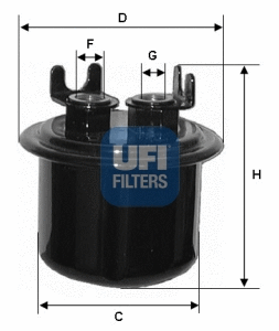 Kuro filtras UFI 31.539.00
