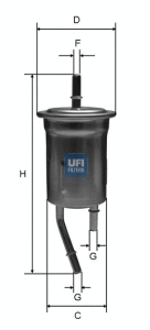 Kuro filtras UFI 31.828.00