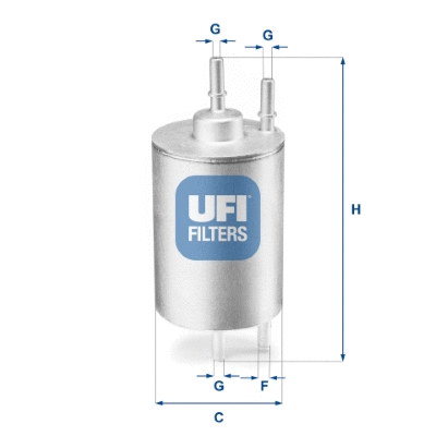 Kuro filtras UFI 31.958.00