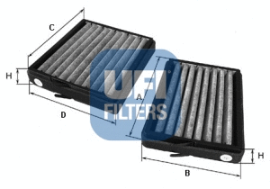 Salono filtras UFI 54.130.00