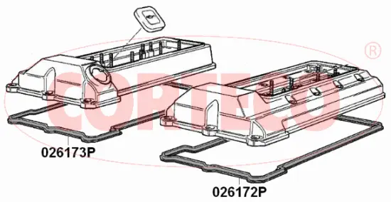 Svirties dangtelio tarpinė CORTECO 026173P