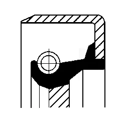 Mechaninės transmisijos veleno sandariklis CORTECO 12011463B