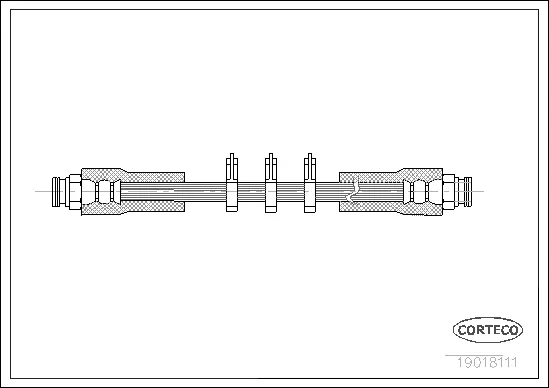 Stabdžių žarnelė CORTECO 19018111