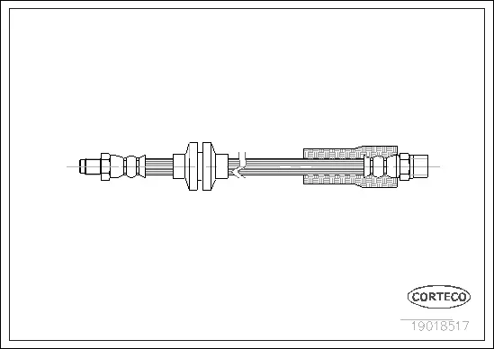 Stabdžių žarnelė CORTECO 19018517