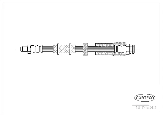 Stabdžių žarnelė CORTECO 19025840