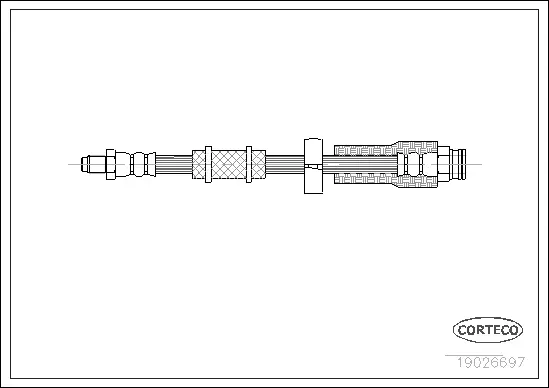 Stabdžių žarnelė CORTECO 19026697
