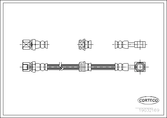 Stabdžių žarnelė CORTECO 19032169