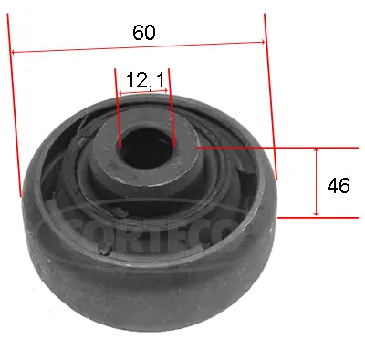 Valdymo svirties/išilginių svirčių įvorė CORTECO 21652917