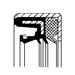 Mechaninės transmisijos veleno sandariklis CORTECO 49358740